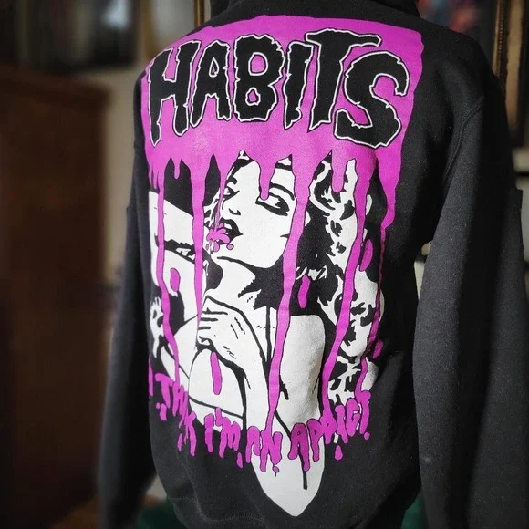 Limited Release XO NAV/WEEKND BAD HABITS Pullover Hoodie Sweater - Picture 6 of 7